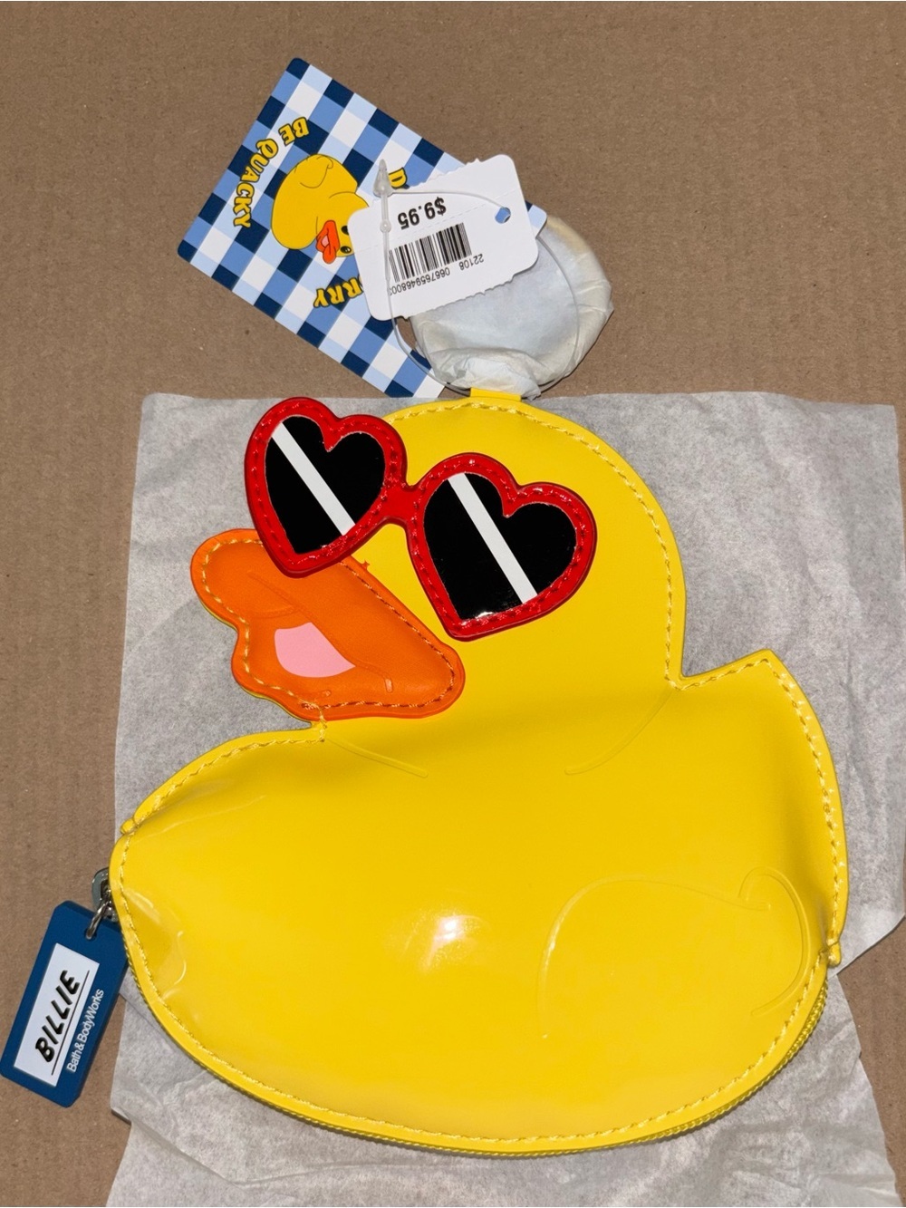 NWT Bath and Body Works Packable Billie the Duck Bag and Coin Purse SOLD OUT